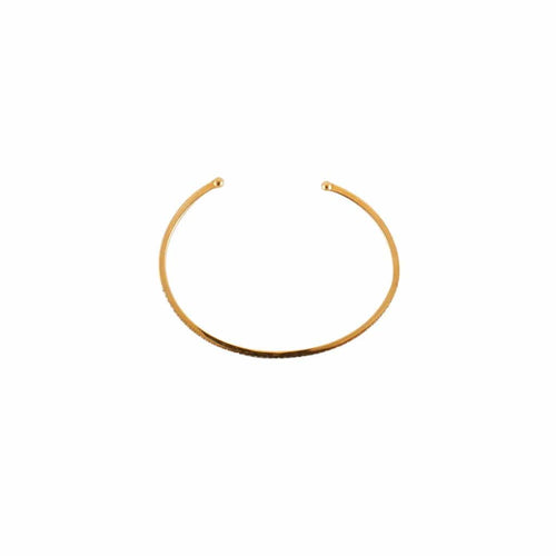 Bracelet Bracelet jonc en or jaune et diamants 58 Facettes