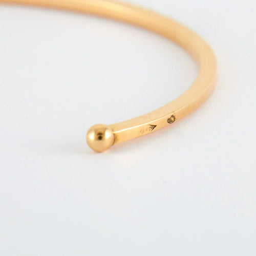 Bracelet Bracelet jonc en or jaune et diamants 58 Facettes