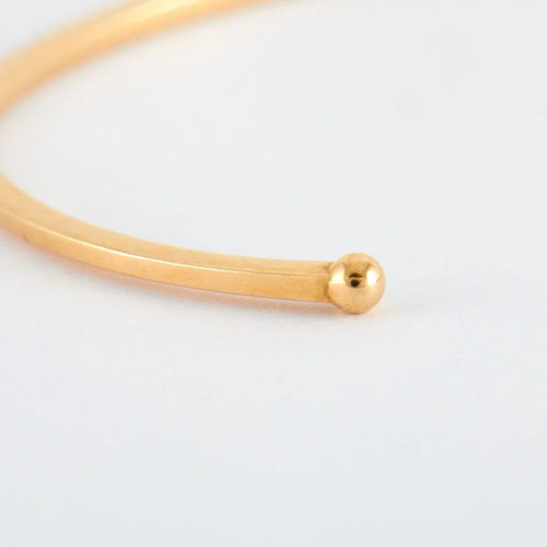 Bracelet Bracelet jonc en or jaune et diamants 58 Facettes