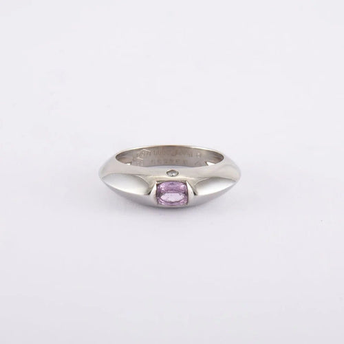 Bague 56 Bague Saphir rose PIAGET 58 Facettes 130168R