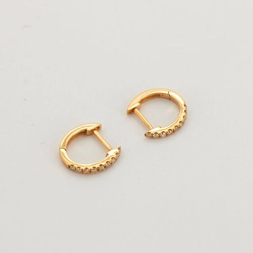 Boucles d'oreilles Boucles d'oreilles en or jaune et diamants 58 Facettes