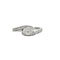 Bague 50.5 Bague en or blanc 18 carats et diamants 58 Facettes