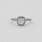 Bague 51 Bague en or blanc 18 carats et diamants 58 Facettes