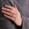 Bague 51 Bague en or blanc 18 carats et diamants 58 Facettes