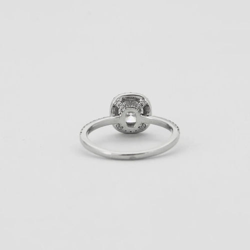 Bague 51 Bague en or blanc 18 carats et diamants 58 Facettes