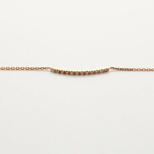 Bracelet Bracelet en or rose 18 carats et diamants 58 Facettes