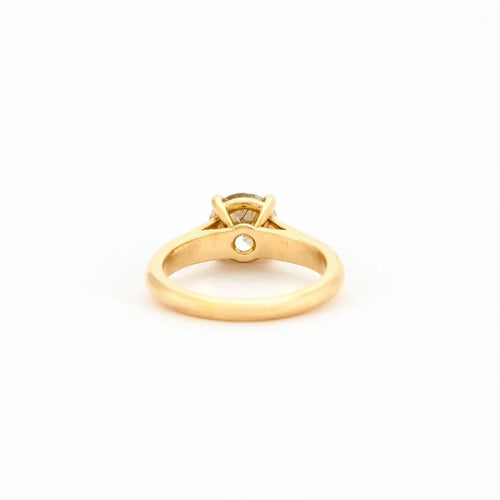 Bague 51 Bague solitaire en or jaune 18 ct et diamant 58 Facettes