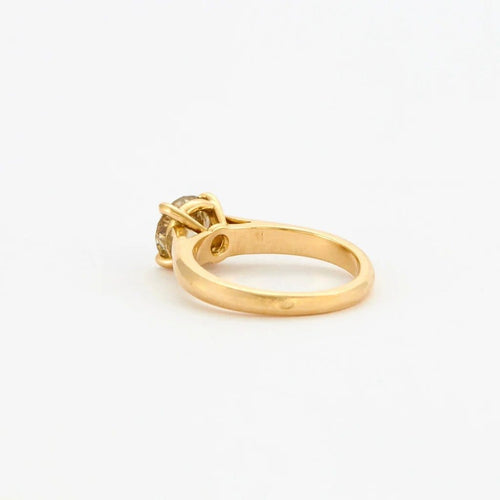 Bague 51 Bague solitaire en or jaune 18 ct et diamant 58 Facettes