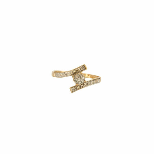 Bague 58.5 Bague Or jaune Diamants 58 Facettes