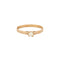 Bague 55 Bague solitaire en or jaune et diamant 58 Facettes