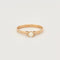 Bague 55 Bague solitaire en or jaune et diamant 58 Facettes