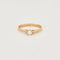 Bague 55 Bague solitaire en or jaune et diamant 58 Facettes