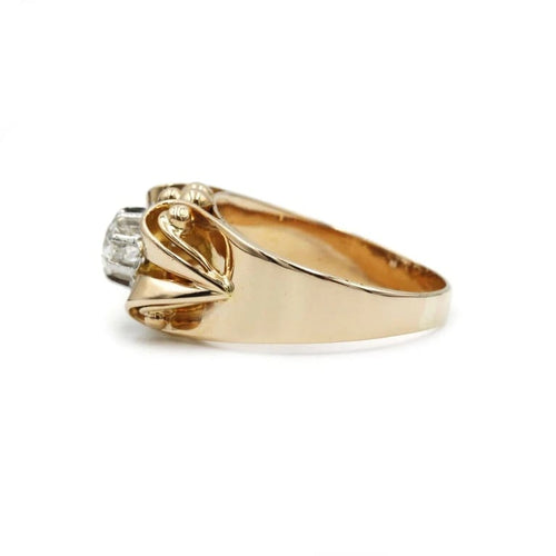 Bague 64 Bague sertie d’un diamant taille ancienne en or jaune et platine 58 Facettes 230033R