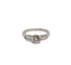 Bague 49.5 Bague en or blanc, diamant naturel et diamants baguette 58 Facettes