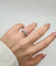 Bague 49.5 Bague en or blanc, diamant naturel et diamants baguette 58 Facettes