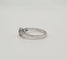 Bague 49.5 Bague en or blanc, diamant naturel et diamants baguette 58 Facettes