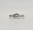 Bague 49.5 Bague en or blanc, diamant naturel et diamants baguette 58 Facettes
