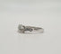 Bague 49.5 Bague en or blanc, diamant naturel et diamants baguette 58 Facettes