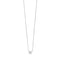 Collier Collier en or blanc 18 carats et diamant princesse 58 Facettes