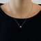 Collier Collier en or blanc 18 carats et diamant princesse 58 Facettes