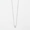 Collier Collier en or blanc 18 carats et diamant princesse 58 Facettes