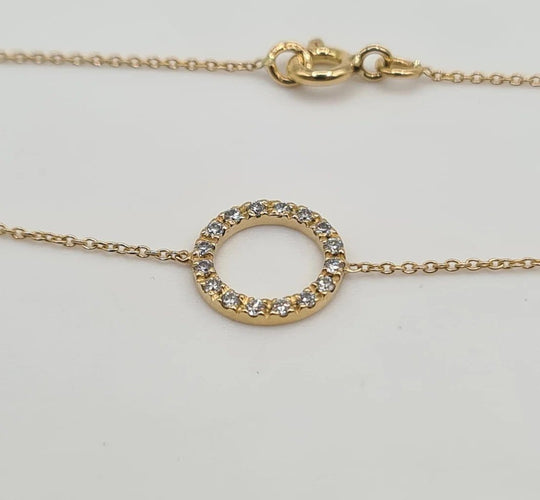 Bracelet Bracelet en or jaune et diamants naturels 58 Facettes