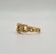 Bague 54.5 Bague en or jaune 18 carats et diamants 58 Facettes