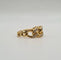 Bague 54.5 Bague en or jaune 18 carats et diamants 58 Facettes