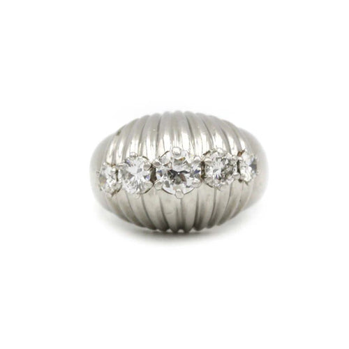 Bague 49 Bague - Platine et Diamants 58 Facettes 240010R