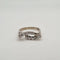 Bague 55.5 Bague en or blanc sertie de diamants naturels 58 Facettes