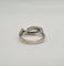 Bague 55.5 Bague en or blanc sertie de diamants naturels 58 Facettes