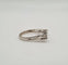 Bague 55.5 Bague en or blanc sertie de diamants naturels 58 Facettes