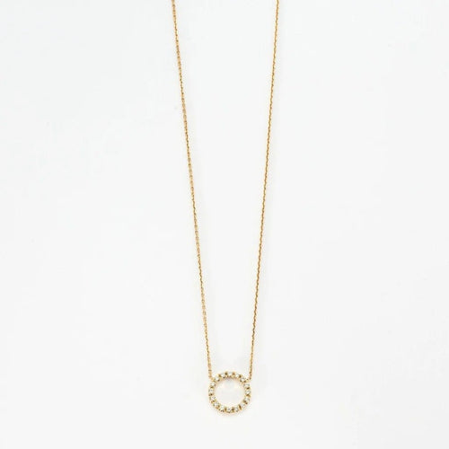 Collier Collier cercle en or jaune et diamants 58 Facettes