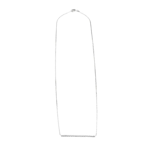 Collier Collier barrette en or blanc et diamants 58 Facettes