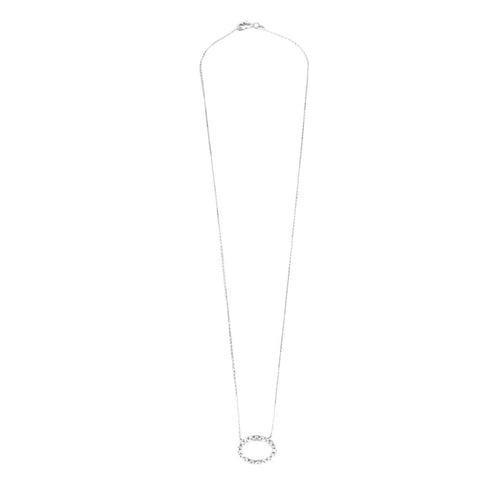 Collier Collier cercle en or blanc et diamants 58 Facettes