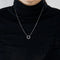 Collier Collier cercle en or blanc et diamants 58 Facettes