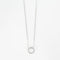 Collier Collier cercle en or blanc et diamants 58 Facettes