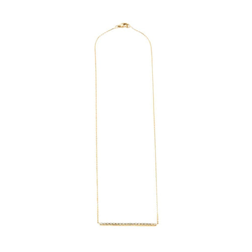 Collier Collier barrette en or jaune et diamants naturels 58 Facettes