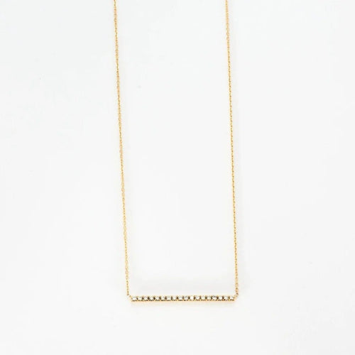 Collier Collier barrette en or jaune et diamants naturels 58 Facettes