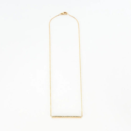 Collier Collier barrette en or jaune et diamants naturels 58 Facettes