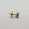 Boucles d'oreilles Boucles d’oreilles or jaune 18 carats serties de rubis ovale 58 Facettes