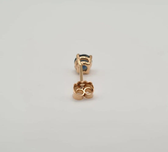 Boucles d'oreilles Boucles d'oreilles en or rose et saphir 58 Facettes