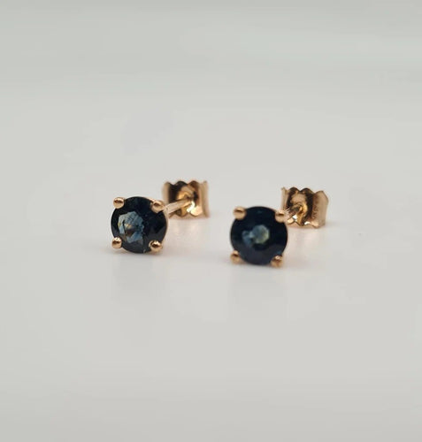 Boucles d'oreilles Boucles d'oreilles en or rose et saphir 58 Facettes