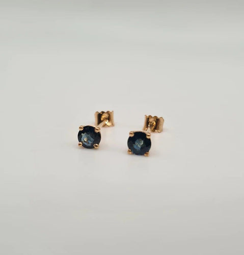 Boucles d'oreilles Boucles d'oreilles en or rose et saphir 58 Facettes