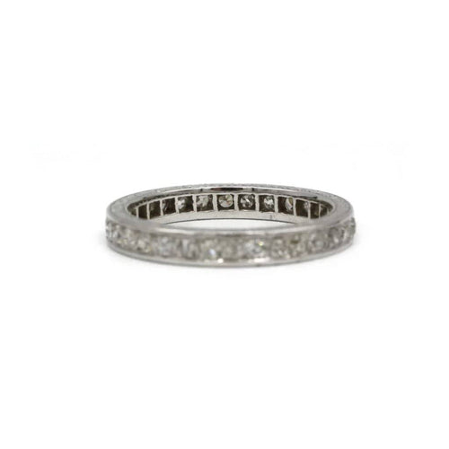 Bague 52 Alliance - Platine et diamants 58 Facettes 230068SP
