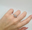 Bague 53 Bague en or blanc sertie de diamants baguettes 58 Facettes