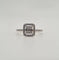 Bague 53 Bague en or blanc sertie de diamants baguettes 58 Facettes