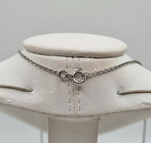 Collier Collier en or blanc serti d'un diamant certifié LFG 58 Facettes