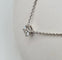 Collier Collier en or blanc serti d'un diamant certifié LFG 58 Facettes