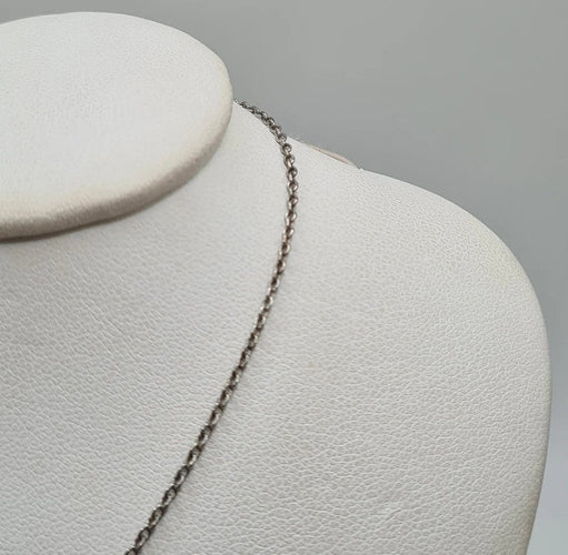 Collier Collier en or blanc serti d'un diamant certifié LFG 58 Facettes